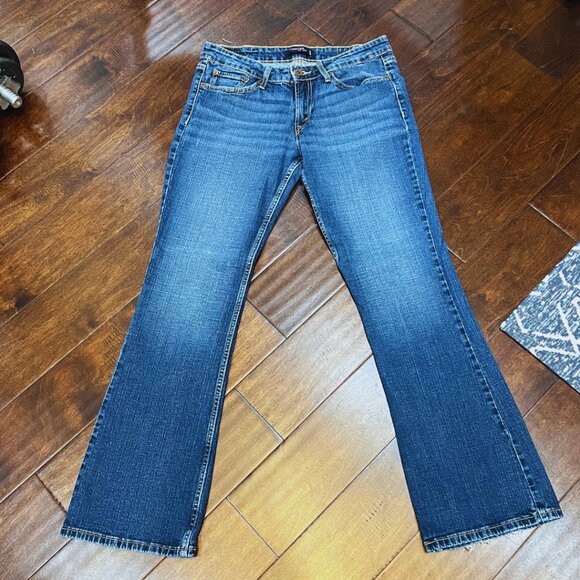 Levi's 418 Super Low Boot Cut Jeans 9 M - Picture 1 of 10